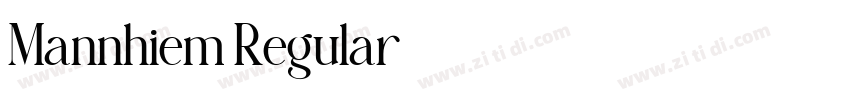 Mannhiem Regular字体转换